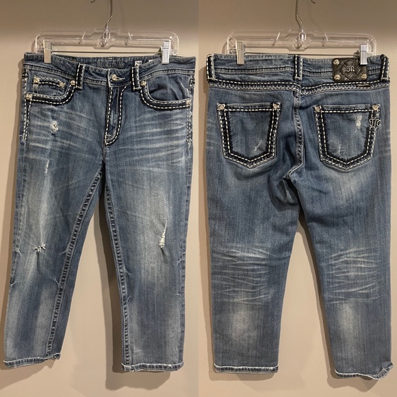 Miss Me Denim - Miss Me Boyfriend Fit Bedazzled Jeans